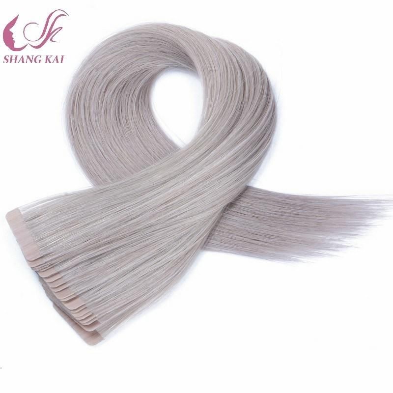 Double Drawn Tape in Human Hair Extensions Full Cuticle Brazilian Tape Hair Extensions
