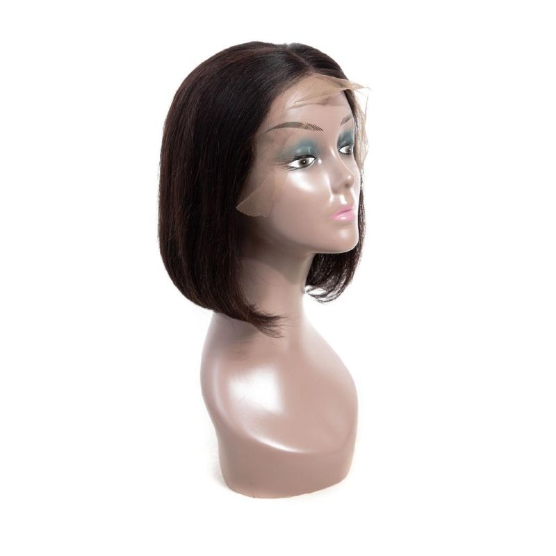 Brazilian Virgin Hair Glueless Short Bob Wig Straight Human Hair Wigs 12 Inch