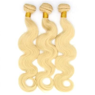 Best Peruvian Remy Hair 613 Blonde Color Body Wave Hair Weaving
