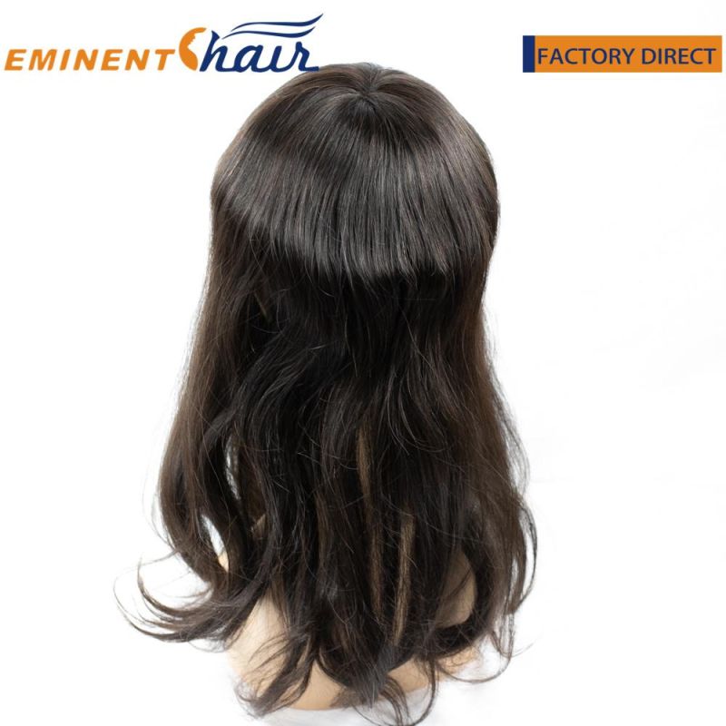 High Quality Full French Lace Natural Human Hair Women Toupee