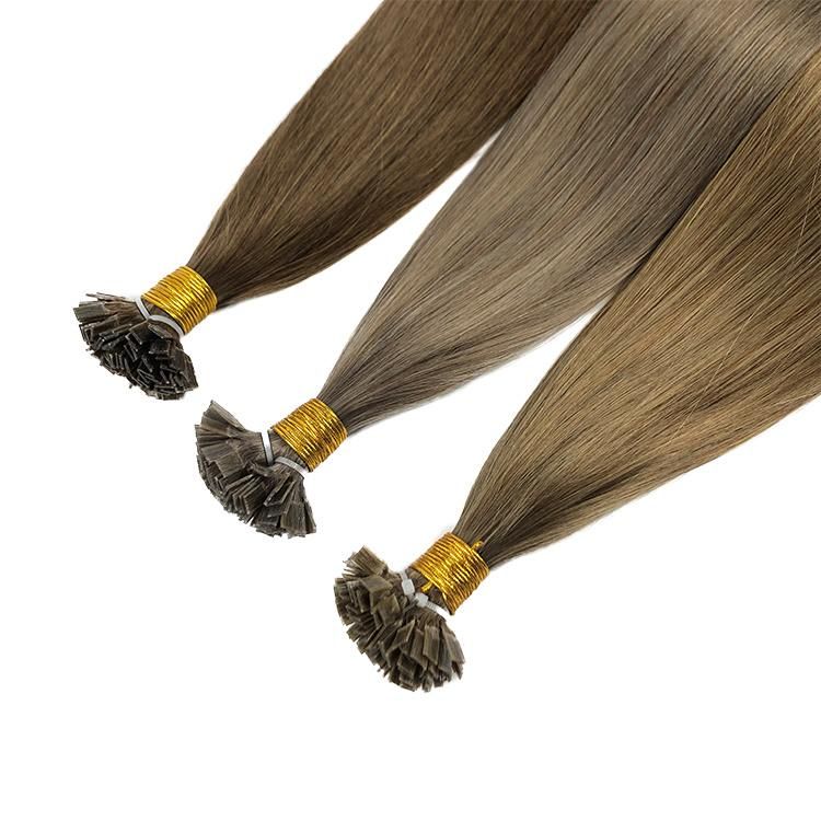 12A Raw Cuticle Aligned European Hair Double Drawn Ombre Flat Tip Human Hair Extensions
