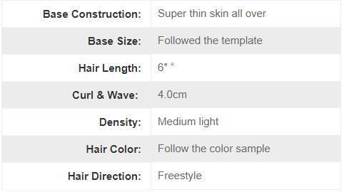 Ll168 Single Knot Single Hair Perfect Hair Replacement Systems