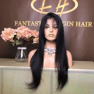 Best Sales Virgin Hair Straight Full Lace Wig in Pre-Pluck Natural Hair Line with Factory Price Fw-012