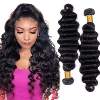 28 Inch Brazilian Hair Bundles Loose Deep Wave Human Hair Extensions Long Length Remy Hair Natural Color 1 Piece Hair Weave