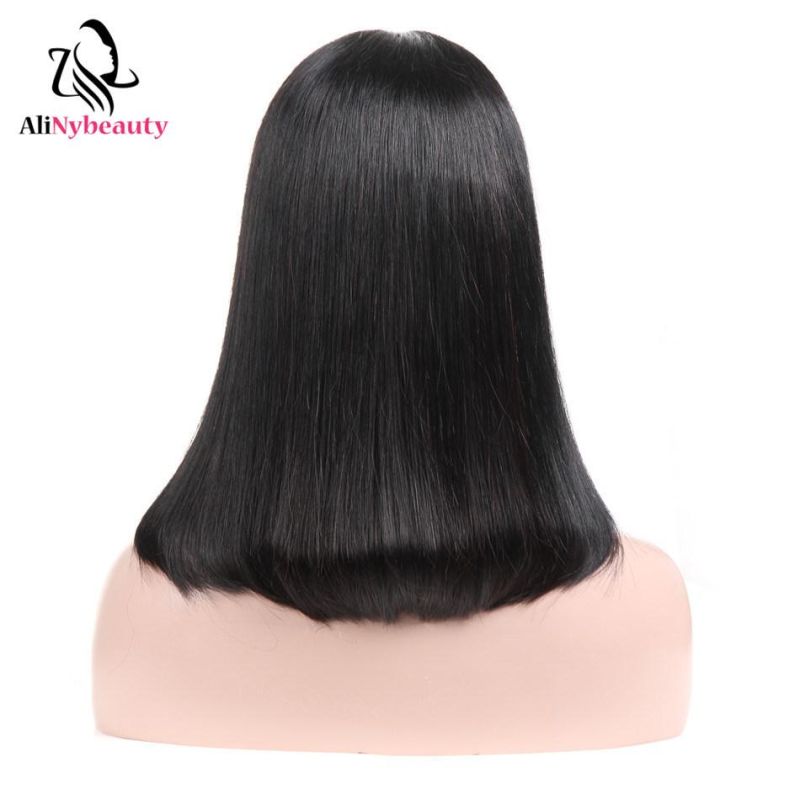 1b Color Lace Front Wig Human Peruvian Raw Virgin Hair