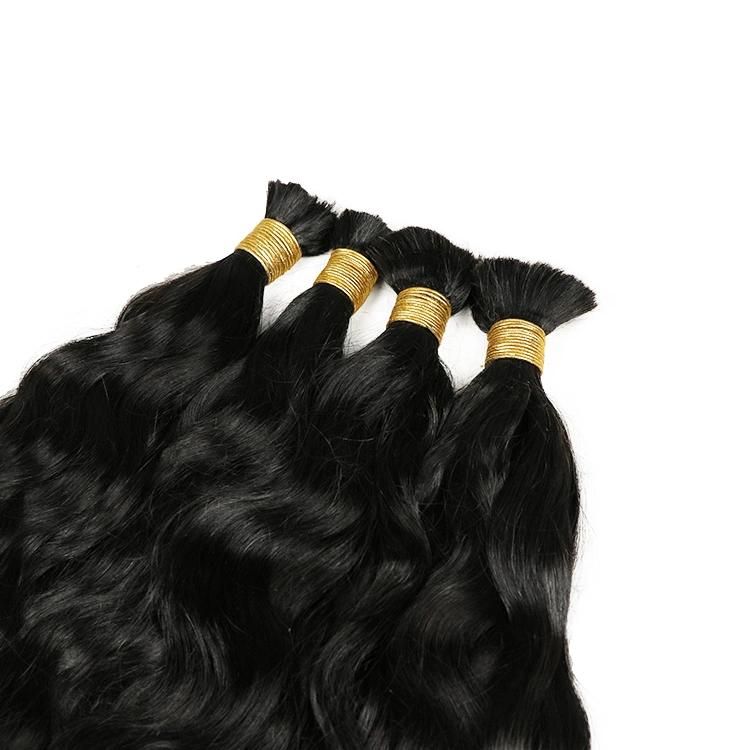Wholesale Indian Human Hair Bundles Virgin Hair Bulk Braiding Hair Extension