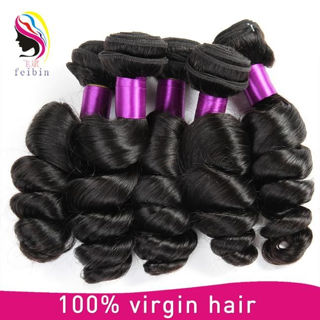 Factory Supply Unprocessed Raw Indian Hair Wholesale Loose Wave 100% Human Virgin Indian Hair
