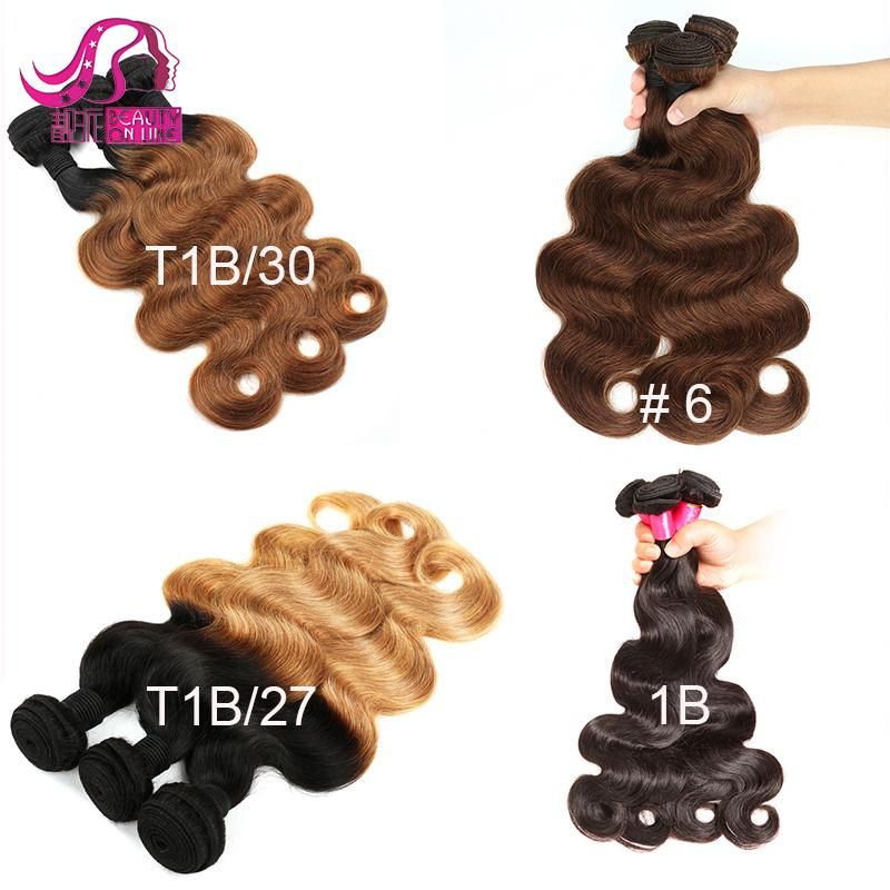 Red Ombre Color 99j Brazilian Human Hair Bundles