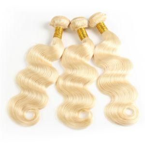 613 Blonde Color Body Wave Hair 3/4 Bundles with 4*4 Closure