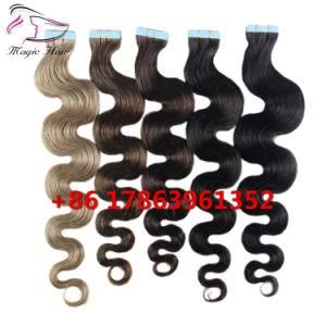 7A Body Wave Tape in Hair 40PCS Per Package 14-24inch Piano/Pure/Ombre Color Remy Hair 100% Human Skin Weft Hair Extebsions