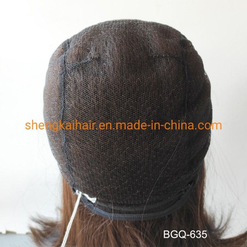 Wholesale Human Hair Synthetic Hair Mixed Handtied Synthetic Hair Wigs