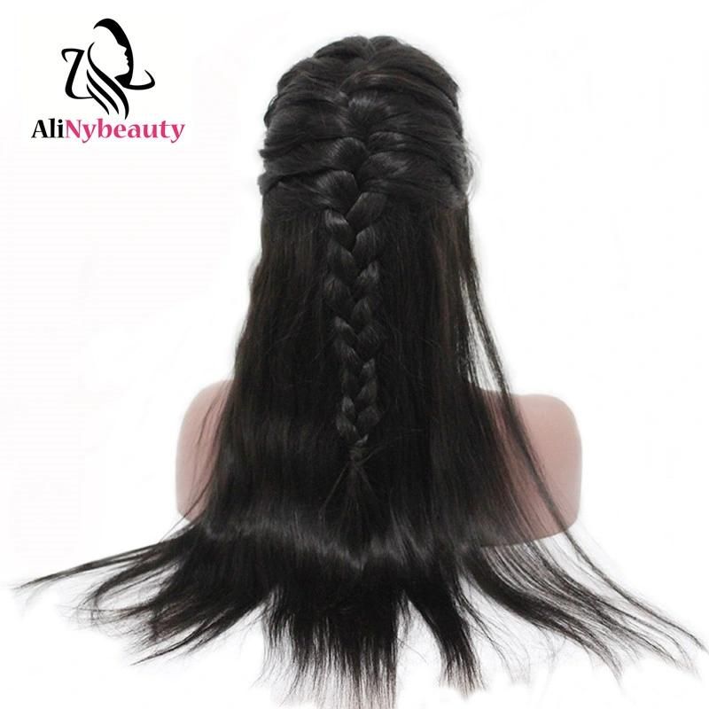 Brazilian Virgin Human Hair Natural Straight Full Lace Wig