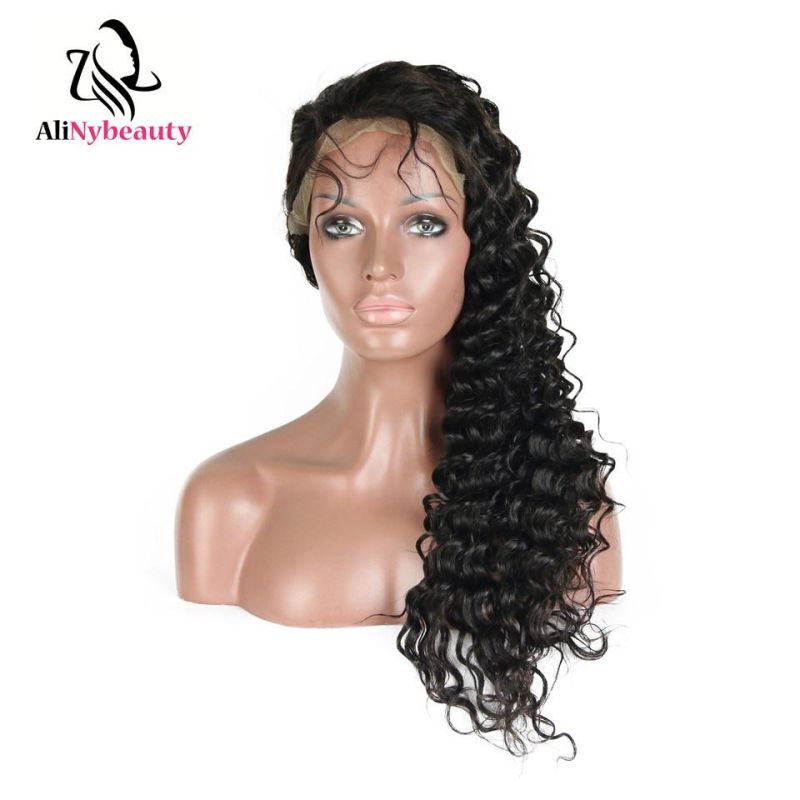 Virgin Wholesale 100% Human Hair Full Lace Wig Deep Wave