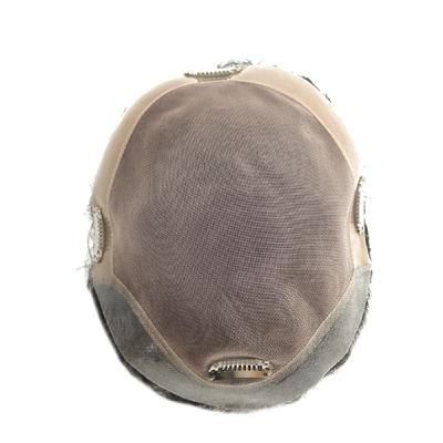 Mono with Npu Back Sides and Clear PU Front Human Hair Replacement System