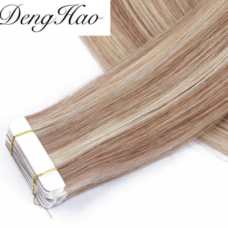 Wholesale Price 12-28inch 100% Human Hair Brazilian Virgin Remy Tape in Hair Extension