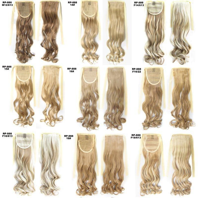 Natural Wavy Ribbon Synthetic Tie up Ponytail Hair Extension