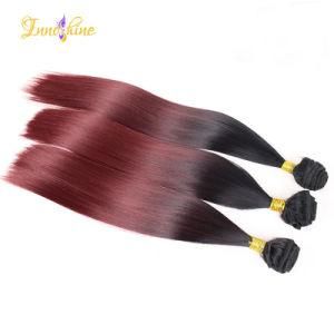 Wholesale High Temperature Fiber Double Weft Ombre Straight Hair Bundles Synthetic Hair Weave
