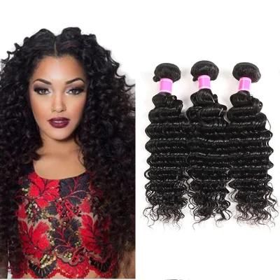 Kbeth Top Quality Brazilian Natural Color Deep Wave Wholesale Brazilian 100% Human Hair Weave Bundles for Black Women