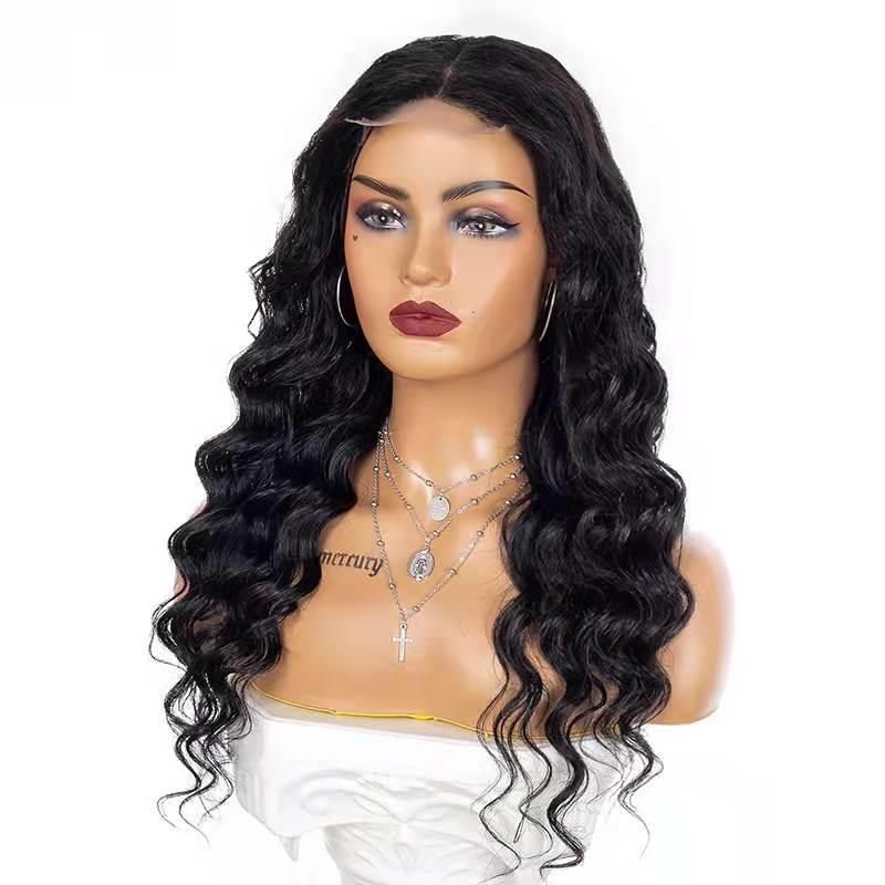 Fortune Beauty High Quanlity Raw Virgin Deep Curly Lace Front Wig Human Hair.