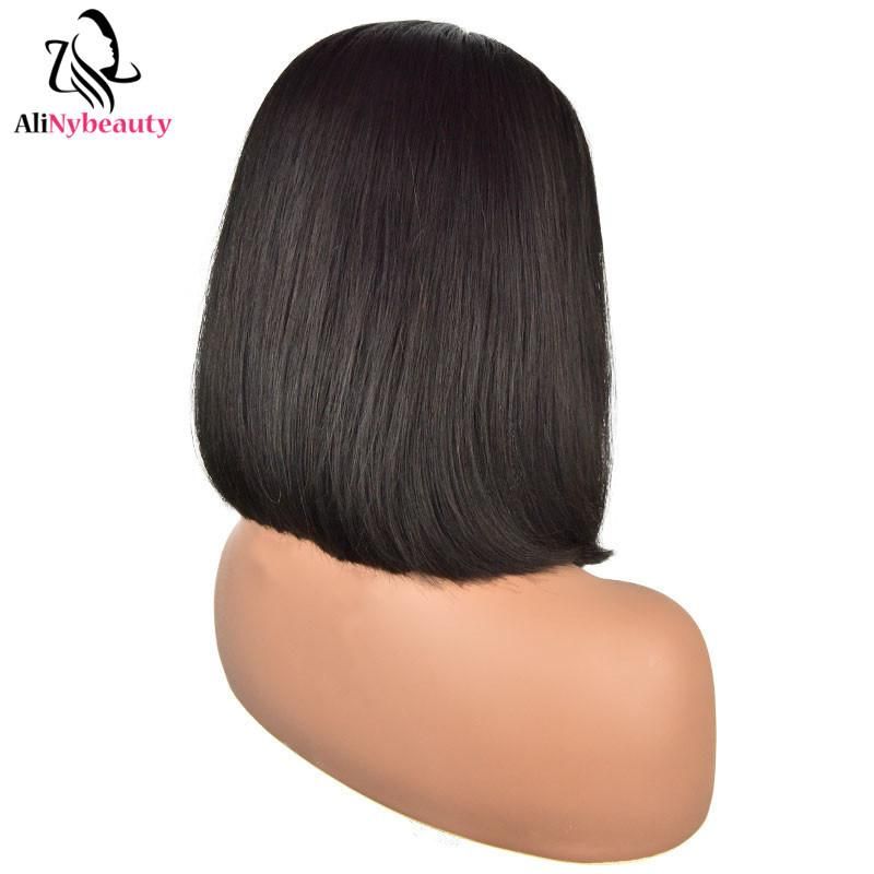 1b Color Lace Front Wig Human Peruvian Raw Virgin Hair