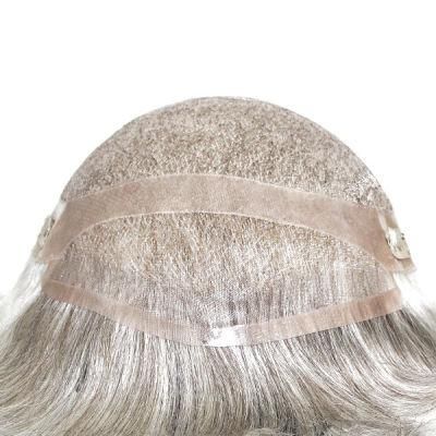 Human Hair Grey Hair Replacement for Older Generations - High Quality Long Lasting Mono Base
