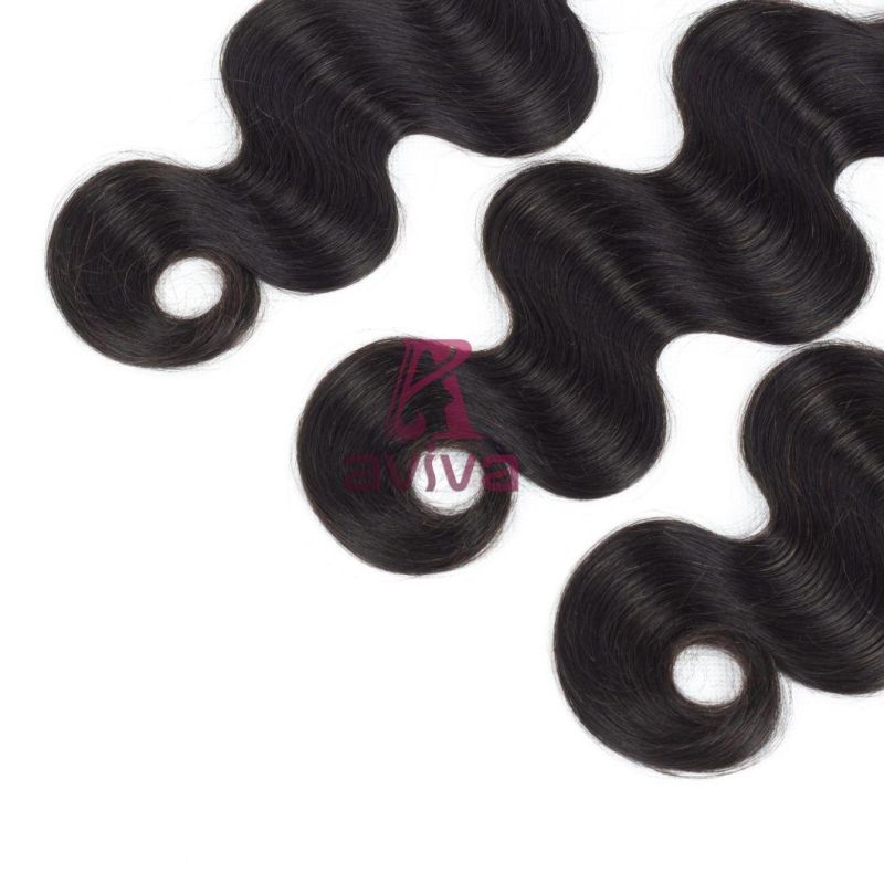 Brazilian Body Wave Hair 8"-30" Human Hair Extension Non-Remy Hair Natural Color