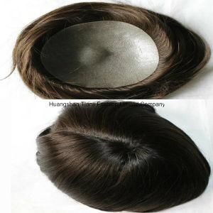 8&quot; V-Looped Injected Toupee Invisible Knot Mens Hair Products