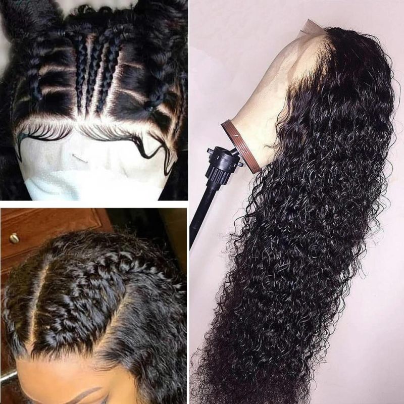 Hot Curly Human Hair Lace Front Wigs for Women with Baby Hair Brazilian Remy Hair Pre Plucked Middle Part Lace Front Wigs