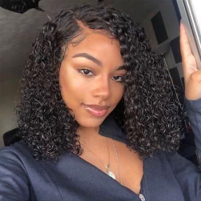 Fashion Curly Bob Wig 180% Density Lace Front Wig