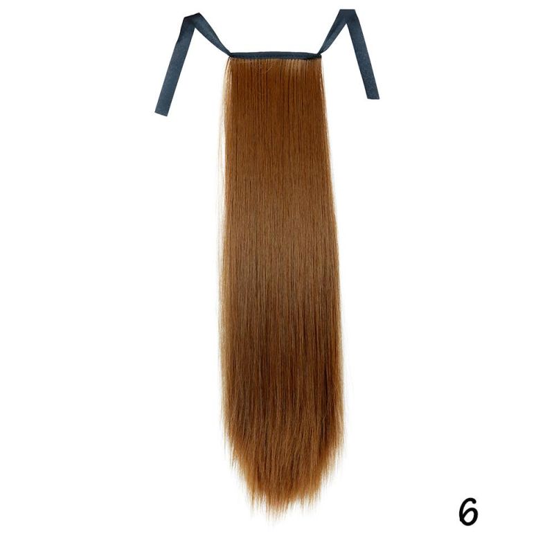 Long Straight Ponytail Hair Synthetic Extensions