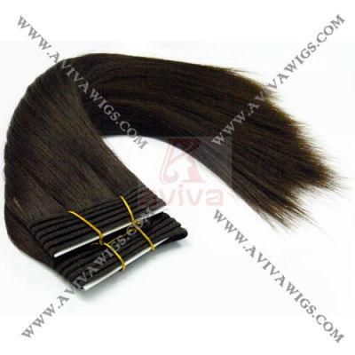 Unprocessed Remy Virgin Human Hair Weaving Human Hair Extension Hair Weft (AV-HW-01)