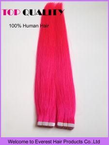 # Pink Skin Weft Brazilian PU Tape Weaving Remy Human Hair