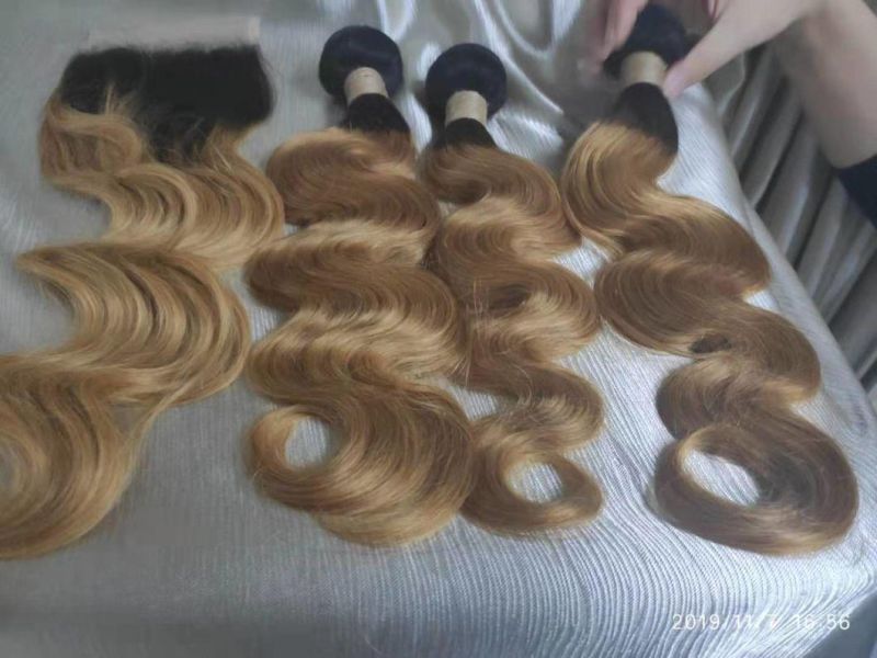 Ombre Colors 4/27/30# Funmi Brazilian Human Hair Bundles