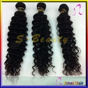 No Chemical Processed Deep Wave/ Virgin Remy Indian Hair Weaving (SB-I-DW)