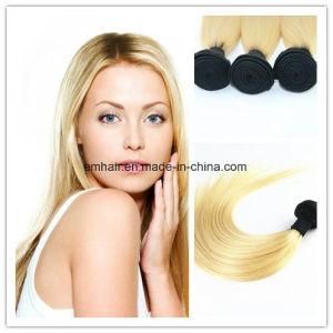 Wholesale Price Ombre Blond Hair Weaves Brazilian Straight Human Hair Extensions Remy Hair Bundles 100g/Piece