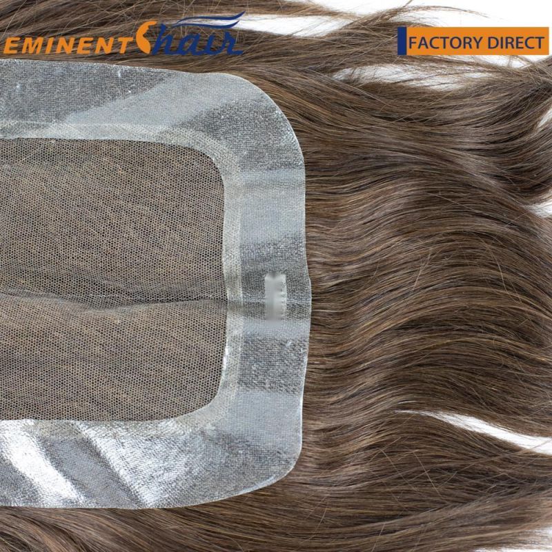Custom Toupee French Lace with PU Sides and Back Hair System Eminent Hair