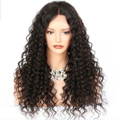 Sample Available Deep Curly Brazilian Hair Wig Deep Wave Human Hair Lace Frontal Wig