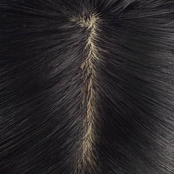 Silk Top Clear PU and French Lace Front Brazilian Hair