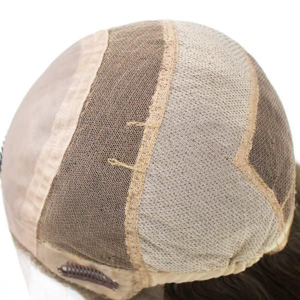 Beautiful French Lace Base Women′s Human Hair Wig with Silk Top