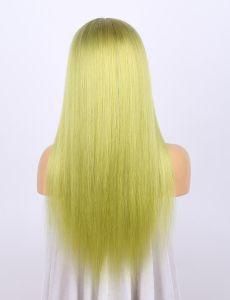Wholesale Hot Selling Virgin Human Straight 1b/Green Wigs