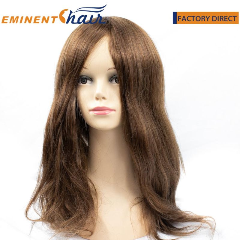 Human Hair Natural Effec Women′s Full Mono Wig