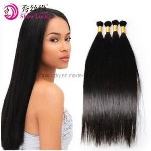 Aaaaaaaaa Grade Unprocessed Hair Silky Straight Virgin Human Peruvian Remy Hair Bulk for Braiding