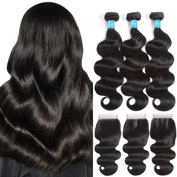 Kbeth 30 Inch Length Human Hair Extension Weaving for American Black Beauty 2021 Fashion 100% Virgin Mink Silky Human Hair Weft Hotsale with HD Lace Closure