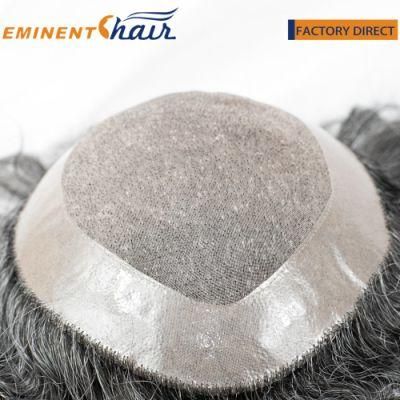 Custom Made Human Hair Men&prime;s Hair System Toupee
