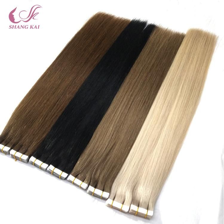 Different Colors Full Cuticle Aligned Tape in Hair Extension