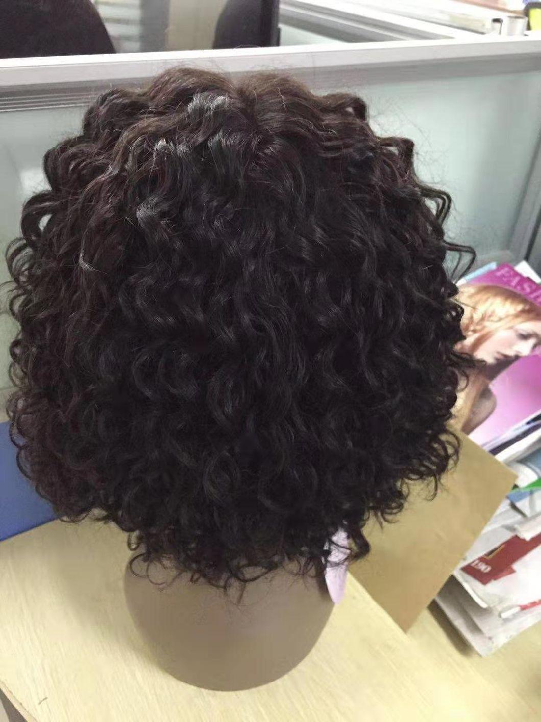 Short Hair Water Wave Bob Wigs with Lace Frontal