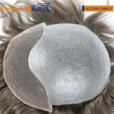 Natural Effect Custom Bio Lace Toupee Ultra Thin Skin Base with French Lace