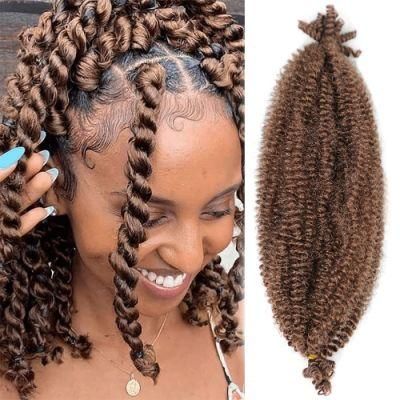 24inch Long Crochet Braid Synthetic Afro Kinky Curly Hair Extension Twist Braiding Hair