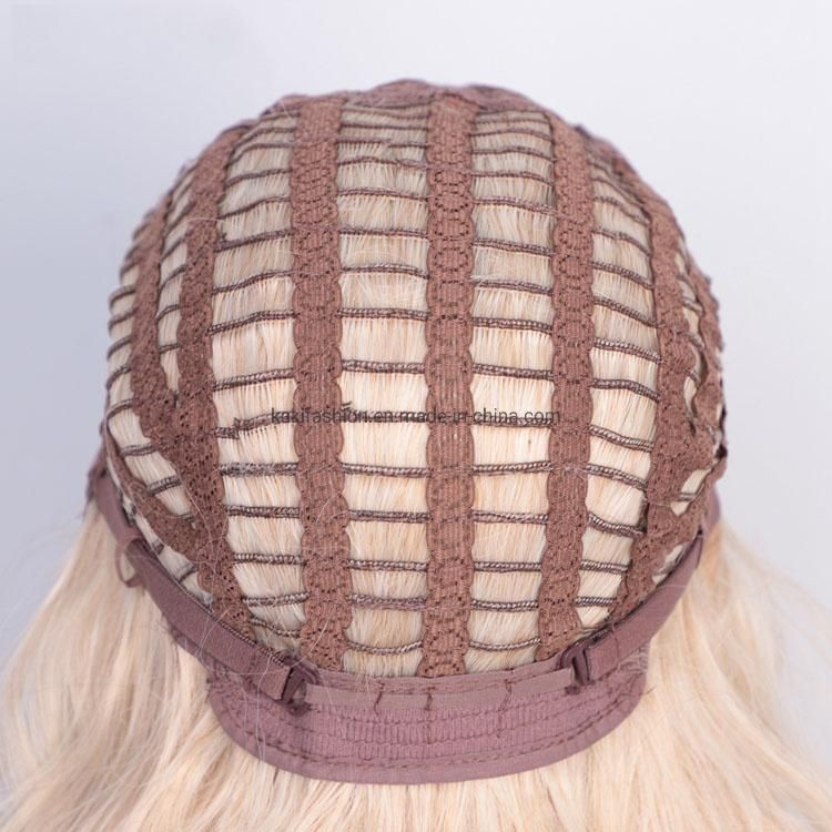 Hot Selling Long Body Wave Ombre Blonde Dark Root Synthetic Wigs for Black Women