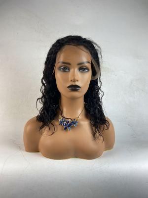 Short Curly Human Hair Cheap Lace Front Wigs for Black Women Middle Part Closure Wig